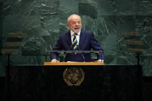 Presidente Luiz Inácio Lula da Silva discursa na abertura da 80ª Assembleia Geral da ONU em Nova York
