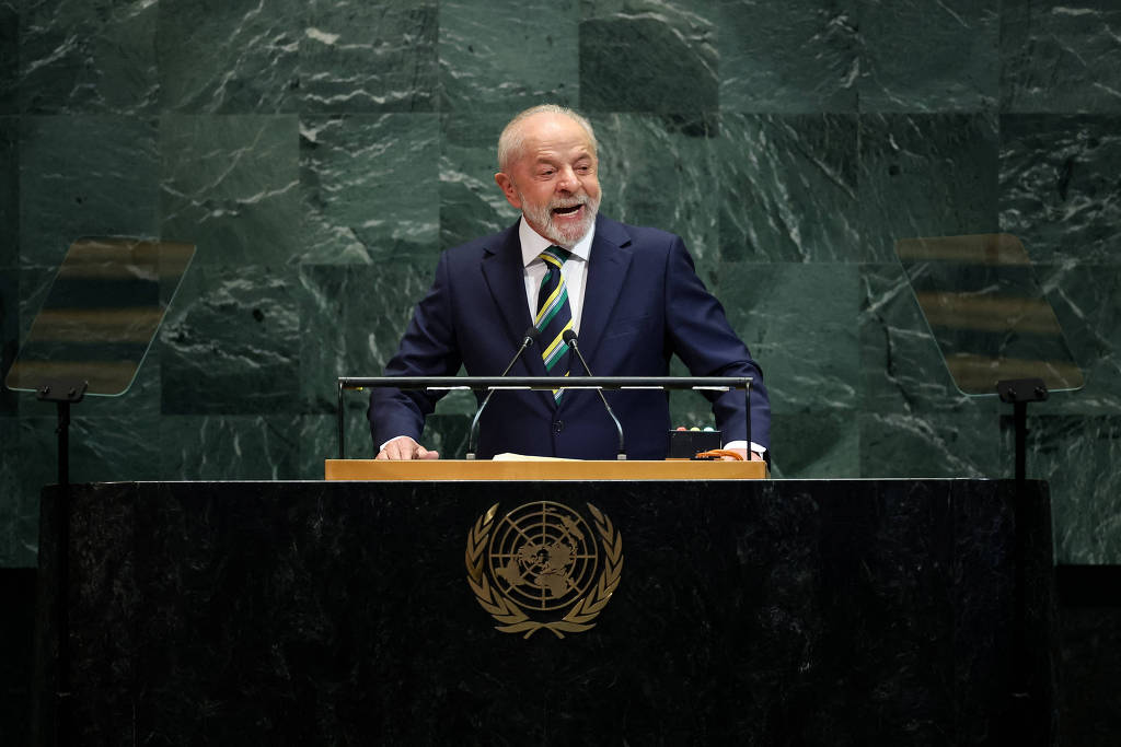 Presidente Luiz Inácio Lula da Silva discursa na abertura da 80ª Assembleia Geral da ONU em Nova York