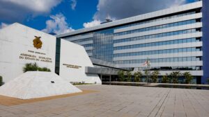 Fachada da Assembleia Legislativa do Amazonas (Aleam) em Manaus