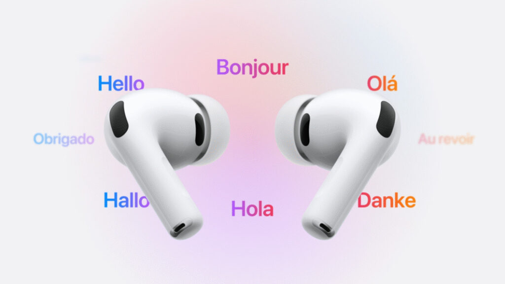 AirPods Pro 3 com recurso de tradução em tempo real em vários idiomas