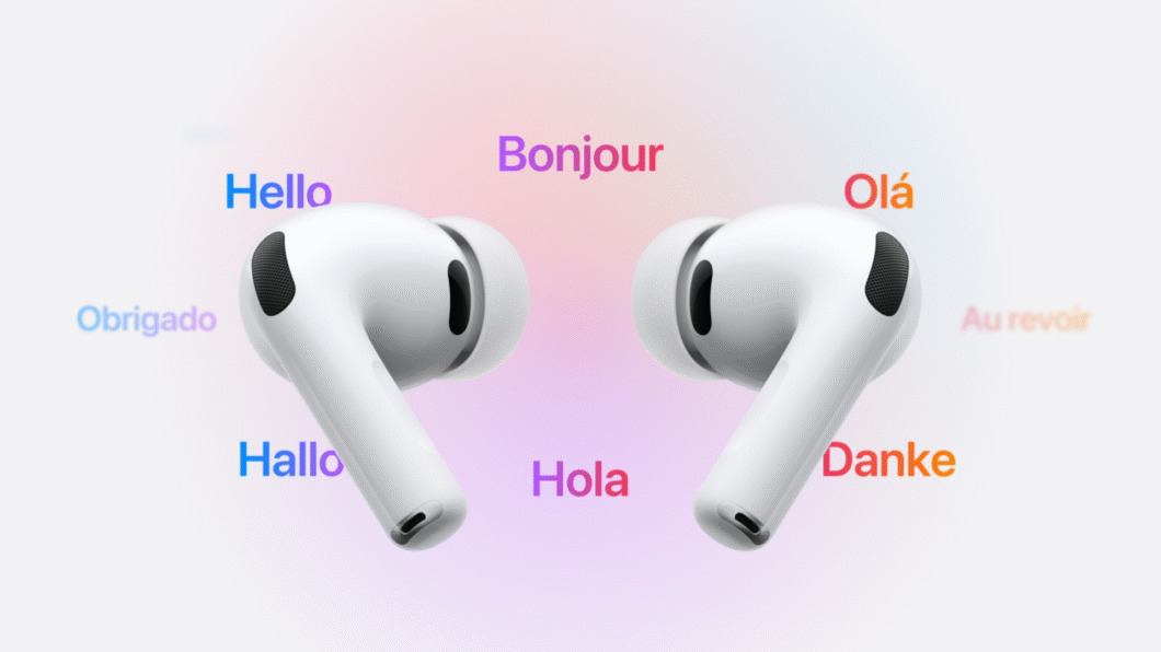 AirPods Pro 3 com recurso de tradução em tempo real em vários idiomas