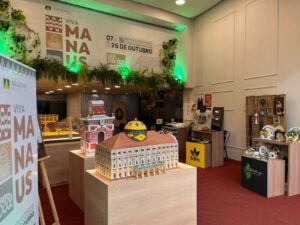 Exposição em homenagem ao aniversário de Manaus reúne arte e cultura no Amazonas Shopping