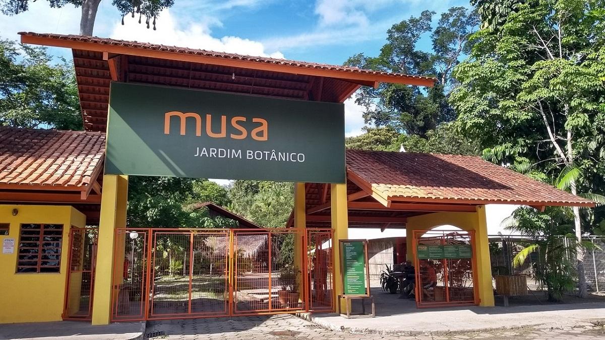 Entrada do Museu da Amazônia (Musa), em Manaus, autorizado pelo Ipaam a operar como jardim zoológico