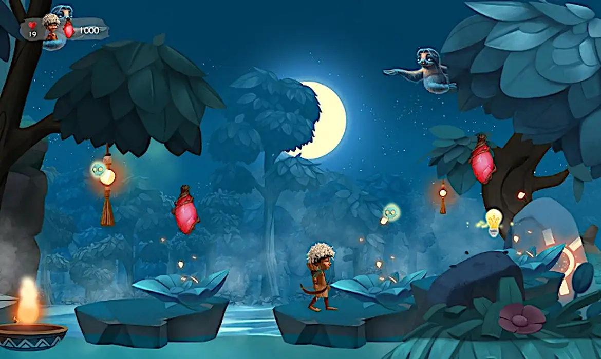 Menino yanomami protagonista de jogo educativo brasileiro ambientado na Floresta Amazônica