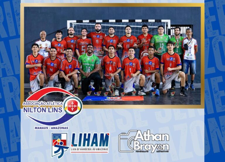 Equipes e atletas premiados durante o encerramento do Campeonato Amazonense Adulto Masculino Série Ouro 2025 em Manaus.