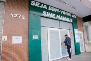 Fachada da unidade do Sine Manaus, que oferta 726 vagas de emprego em diversas áreas nesta sexta-feira.