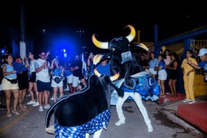Boi de Rua do Caprichoso reúne milhares de torcedores em Parintins