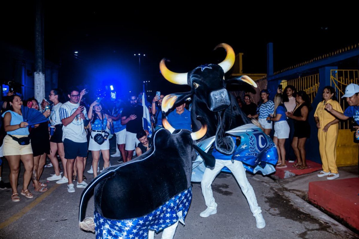 Boi de Rua do Caprichoso reúne milhares de torcedores em Parintins