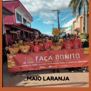 Caminhada do Maio Laranja contra o abuso e a exploração sexual de crianças e adolescentes em Beruri