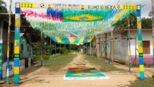 Concurso de ruas decoradas para a Copa do Mundo em Beruri