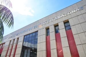 Fachada da sede do Tribunal de Contas do Estado do Amazonas (TCE-AM), em Manaus.