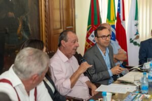 Candidato ao Governo do Amazonas, Omar Aziz participou de reunião na Associação Comercial do Amazonas (ACA), onde discutiu crédito, logística, desburocratização e os impactos da Reforma Tributária no setor comercial.