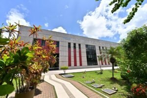 Fachada do Tribunal de Contas do Estado do Amazonas (TCE-AM), em Manaus.