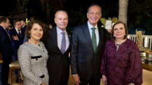 Ministro Mauro Campbell durante cerimônia de posse como vice-presidente do Superior Tribunal de Justiça, em Brasília.
